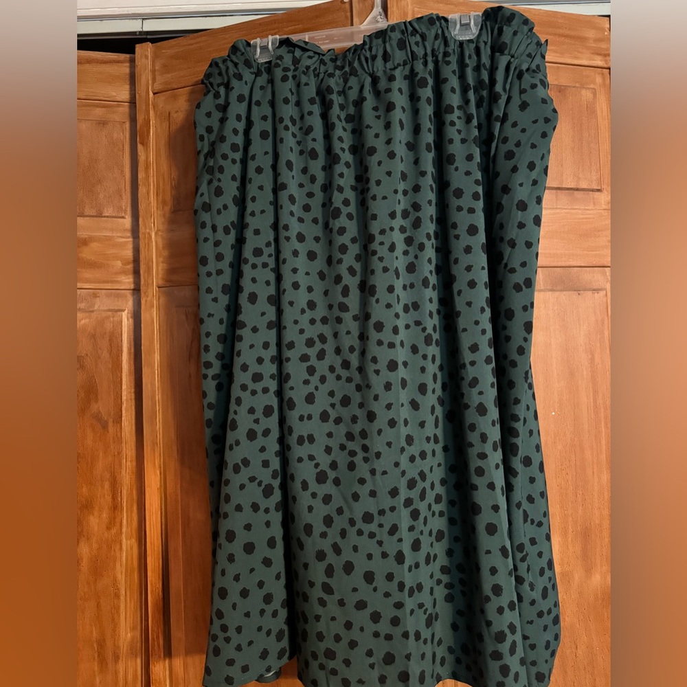SHEIN broomstick skirt